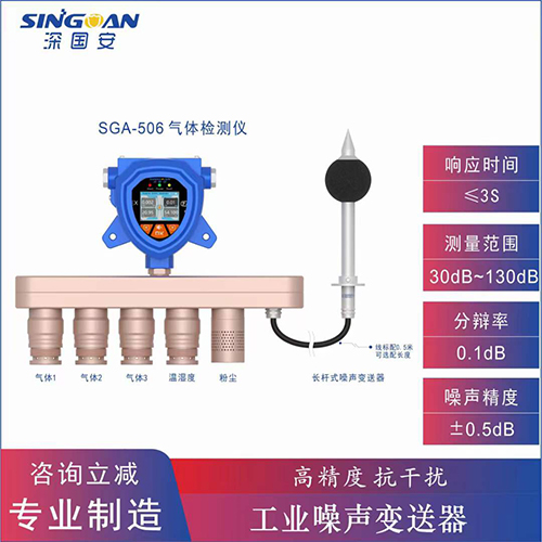 固定式多合一噪聲檢測儀報警器